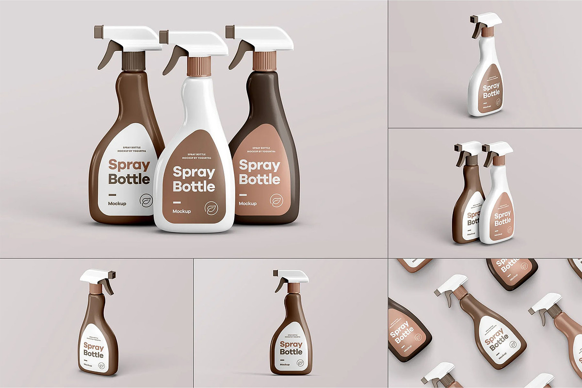 Spray Bottle Mock-up, a Product Mockup by zippypixelstudio (Photo 1 of 13)