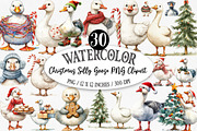 Christmas Silly Goose PNG Clipart, an Illustration by Designking (Thumbnail 1 of 5)
