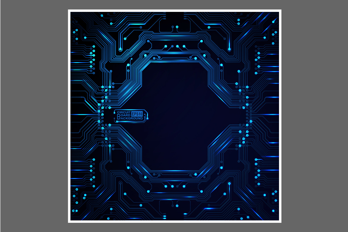 -50% Circuit boards backgrounds set, a Background Graphic by frost_newt (Photo 9 of 11)