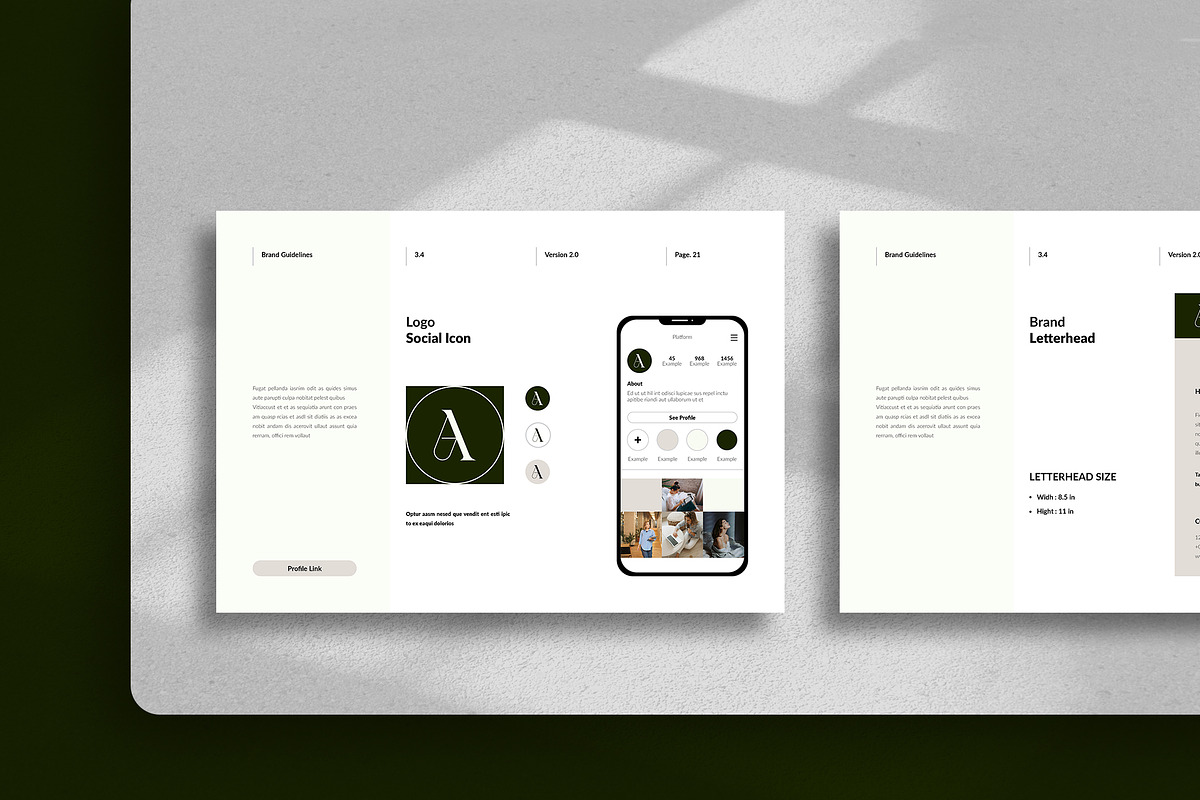 Brand Guideline Landscape Template, a Brochure Template by TemplateFolio-Shop (Photo 12 of 15)