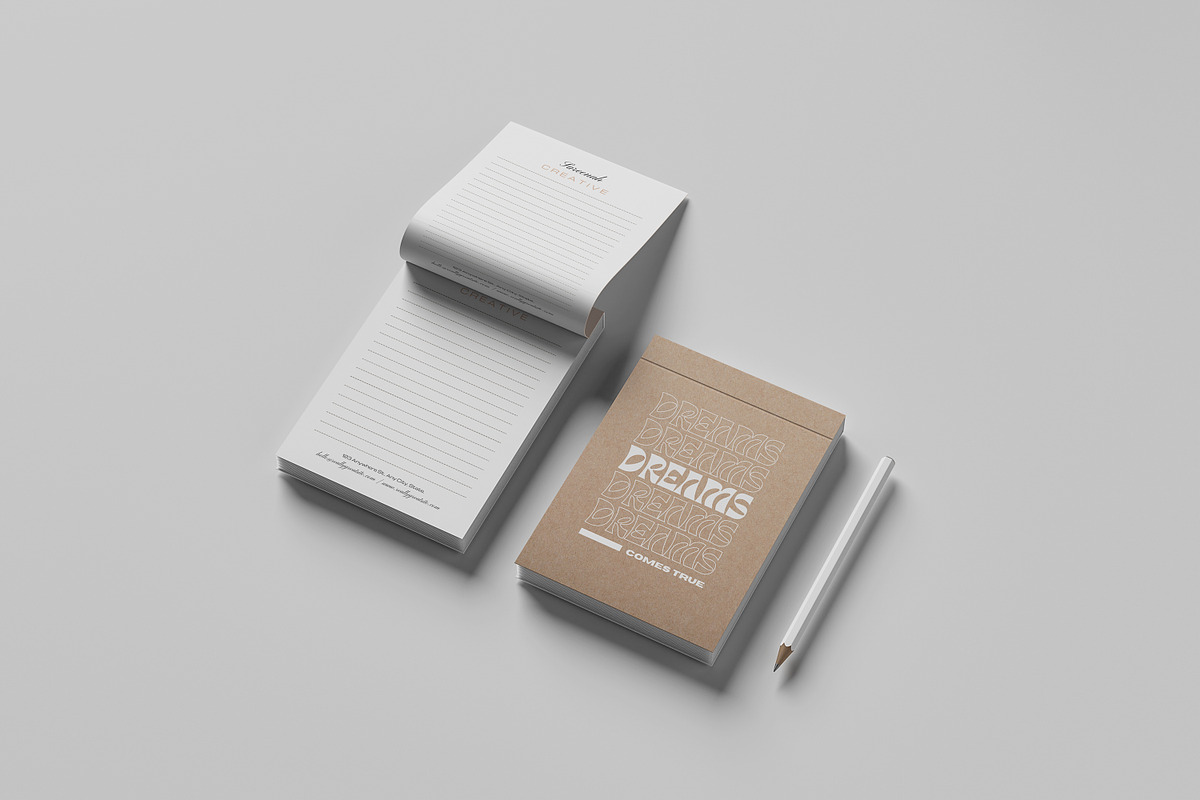 High Quality Notepad Mockup