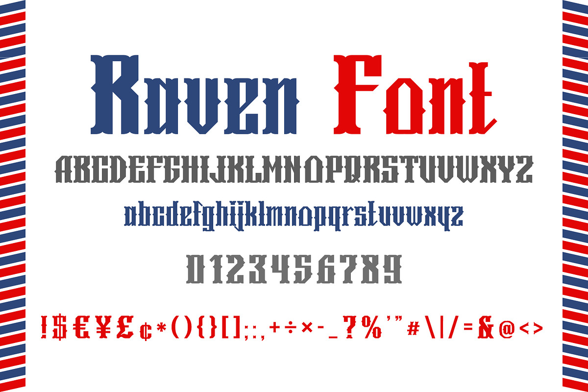 Raven Gothic Blackletter Font, a Blackletter Font by OWPictures (Photo 8 of 10)