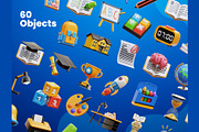 Education 3D Icons, an Object 3D Model by Rakata Studio (Thumbnail 5 of 7)