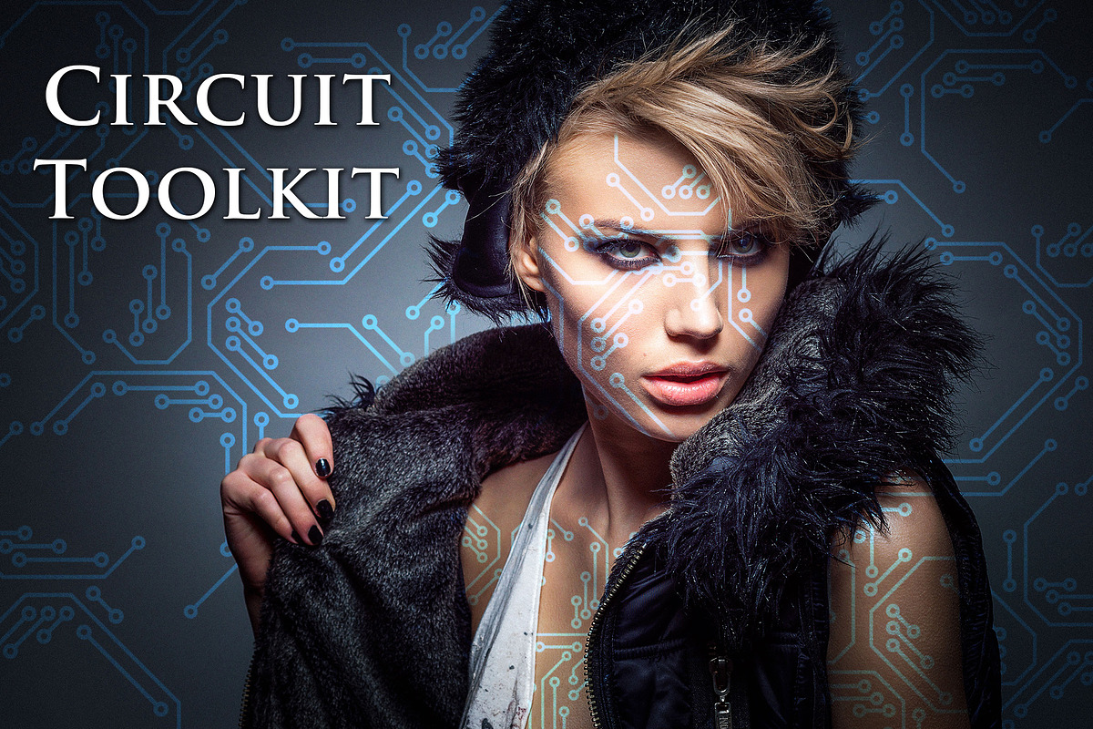 Circuit Toolkit(SVG/PNG/EPS/ABR), a Brush Add-On by xresch (Photo 2 of 7)