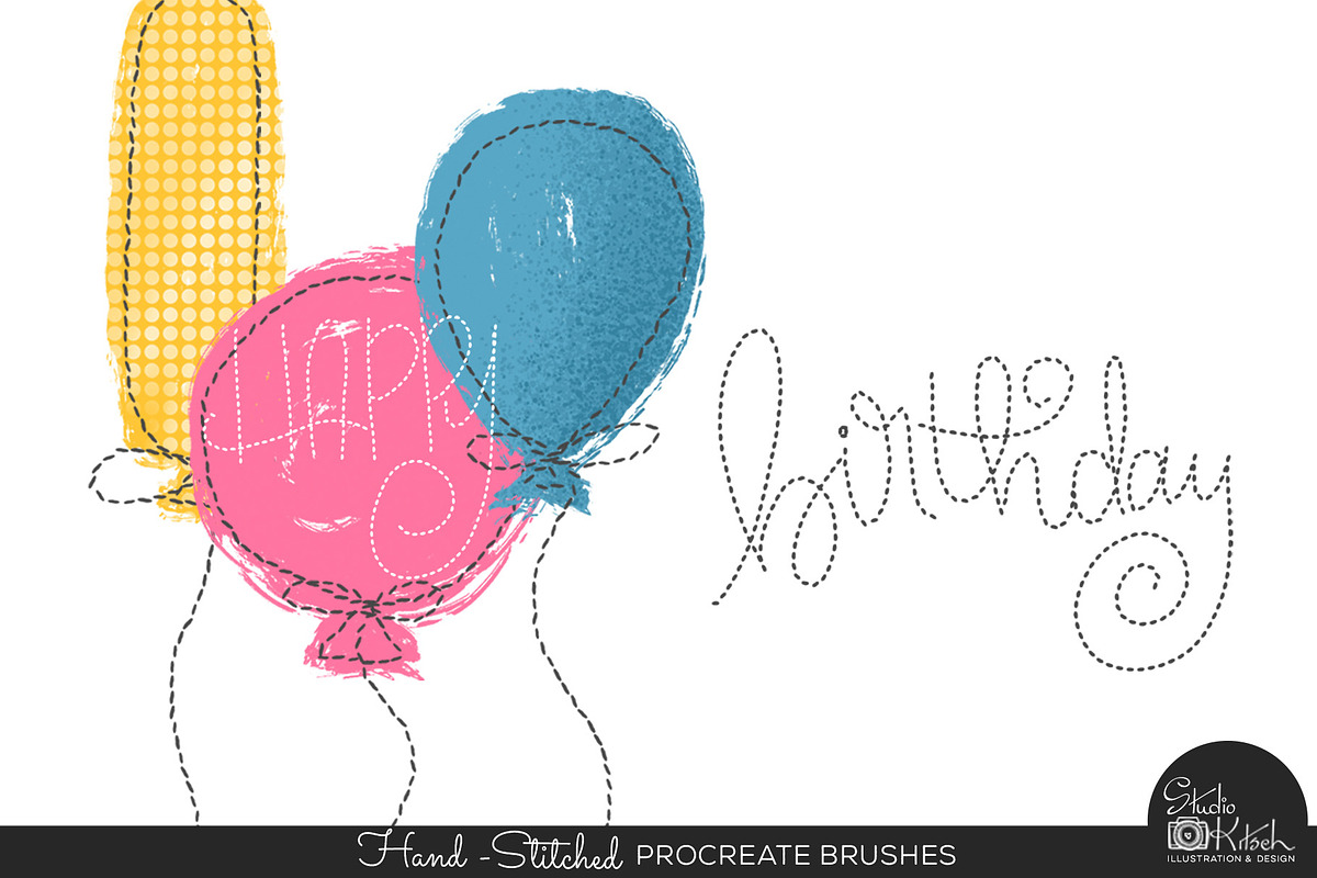 Hand-Stitched Procreate Brushes, a Brush Add-On by Studio Kitsch (Photo 6 of 7)