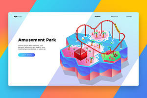 Amusement Park- Banner & LandingPage