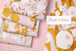 Blush & Ochre. Floral Patterns