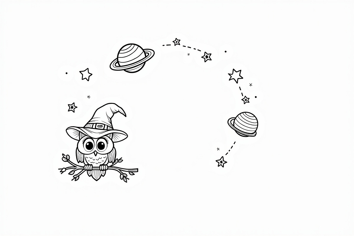 Halloween Illustration Coloring bund, an Illustration by Artivon (Photo 13 of 26)