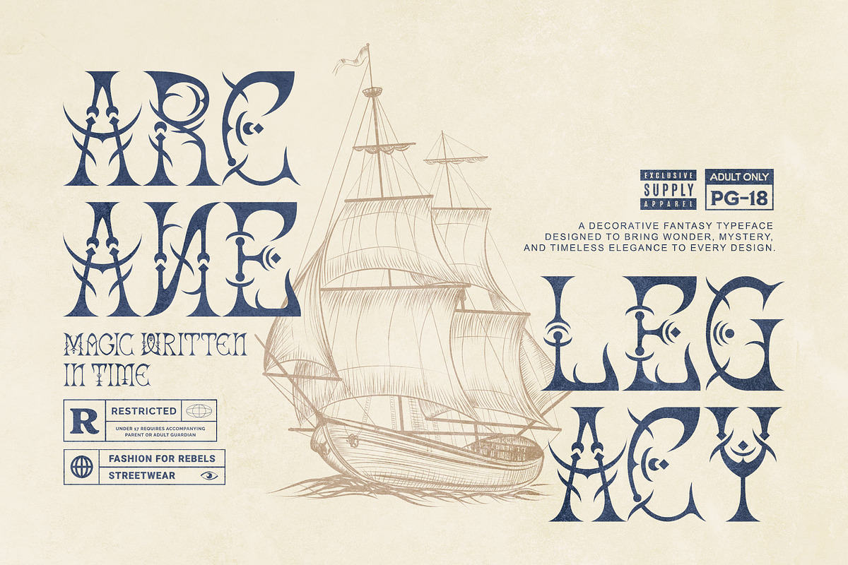 Eldrune - Fantasy Serif Font, a Serif Font by Letterara (Photo 6 of 14)
