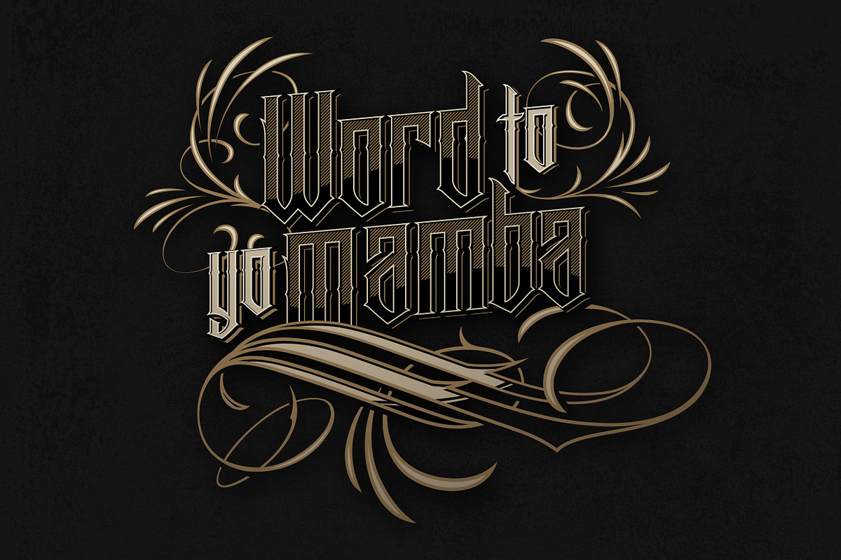 Lock Down Blackletter Font, a Blackletter Font by StockMamba (Photo 3 of 8)