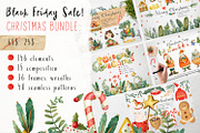 Black Friday Sale! Christmas Bundle, an Illustration by annasokol_ (Thumbnail 1 of 27)