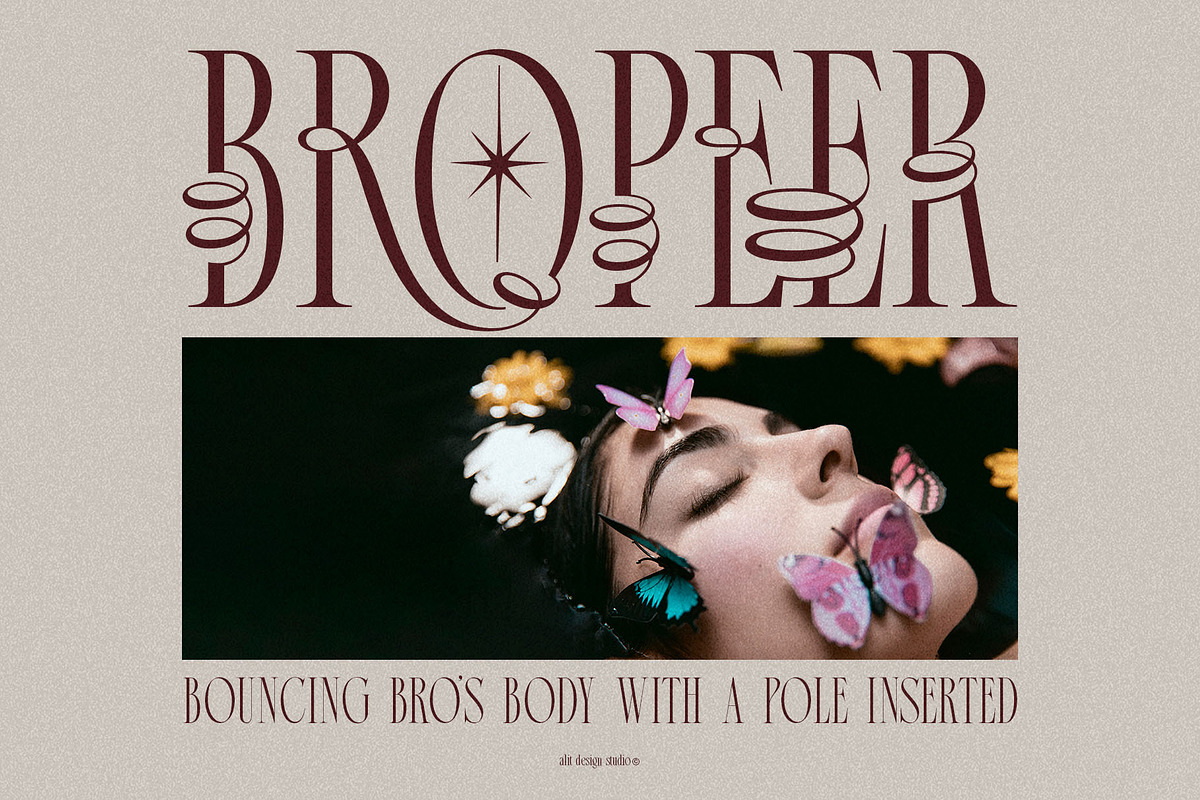 Broshock Typeface, a Serif Font by alit design (Photo 8 of 20)
