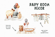 Kids clipart - watercolor baby sheep, an Animal Illustration by SparklePixieStudio (Thumbnail 3 of 8)
