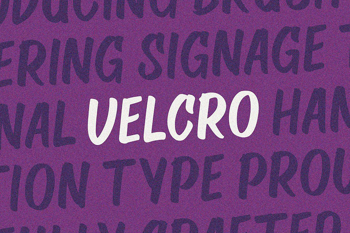 VT VELCRO - Brush Font