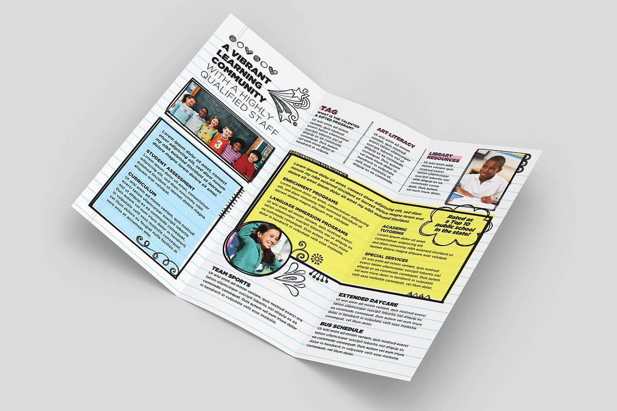 Elementary School Brochure Template, a Brochure Template by StockLayouts (Photo 2 of 4)