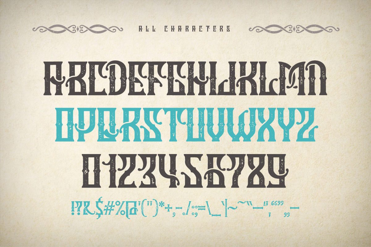 Marine fairytale typeface preview 2