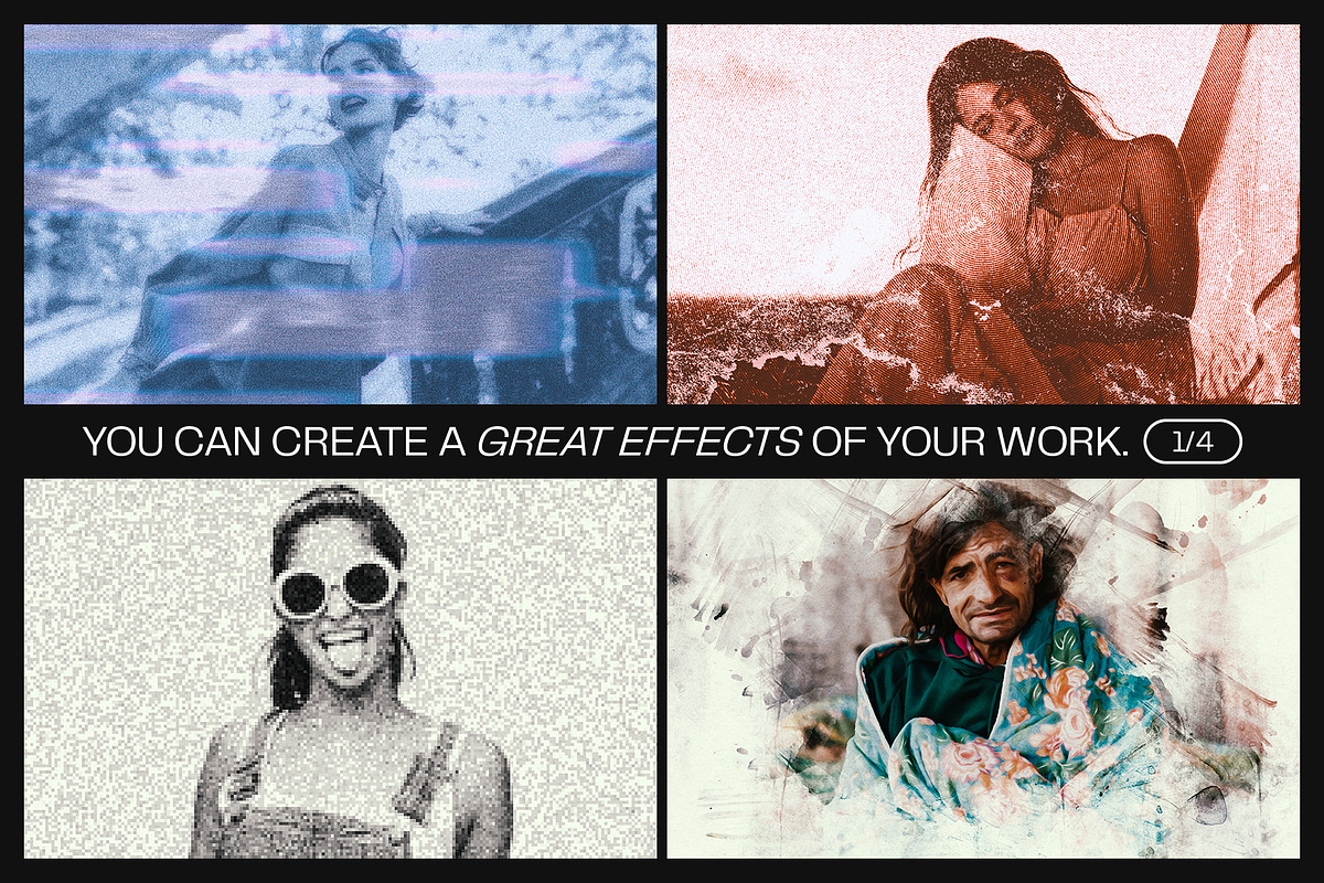 12 Photo Effect Templates, a Layer Style Add-On by iDoodle Studio (Photo 3 of 6)