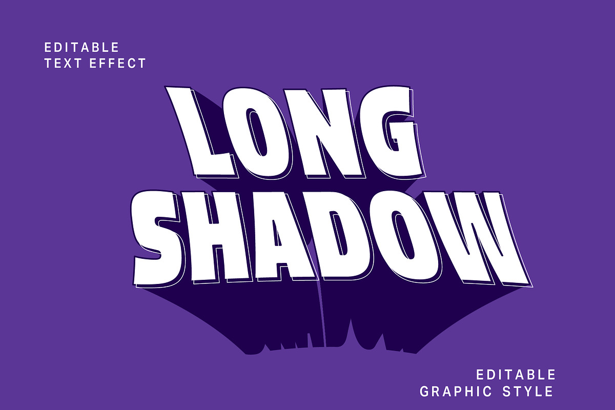 Long Cast Deep Shadow Text Effect