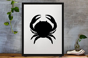 Crab Silhouette SVG, an Animal Illustration by newminddesign (Thumbnail 3 of 3)