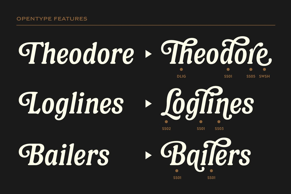 Bailers - Handwritten Swashes Font, a Script Font by Luna Shop (Photo 8 of 8)