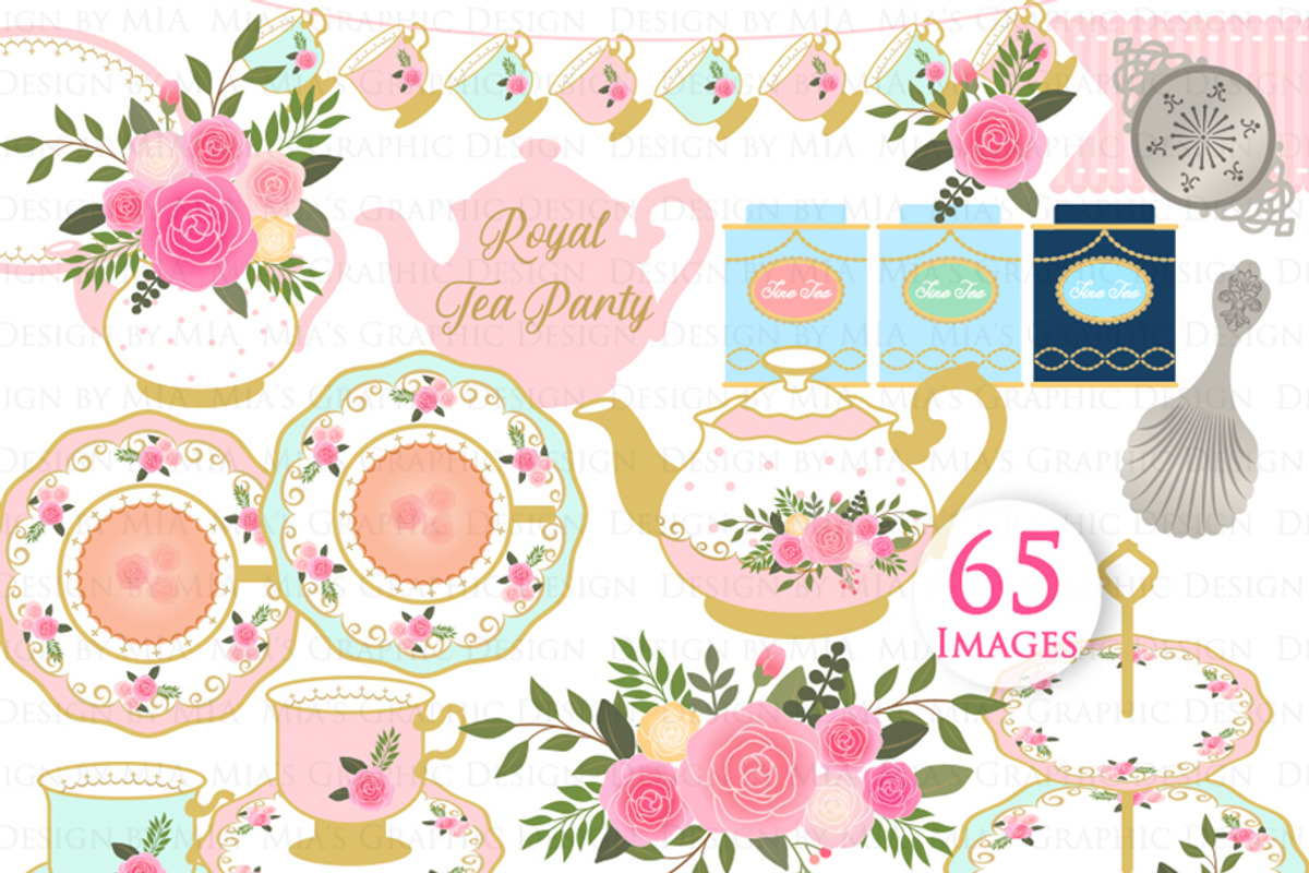 Tea, Tea Party, Afternoon Tea, a Food Illustration by Mia's Graphic Design (Photo 3 of 9)