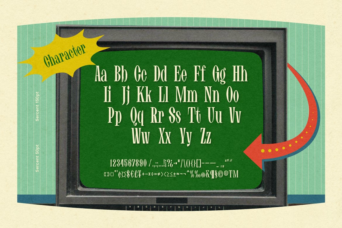 Sercent, a Serif Font by graphicook (Photo 3 of 10)