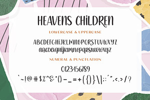 Heavens Children Font Duo