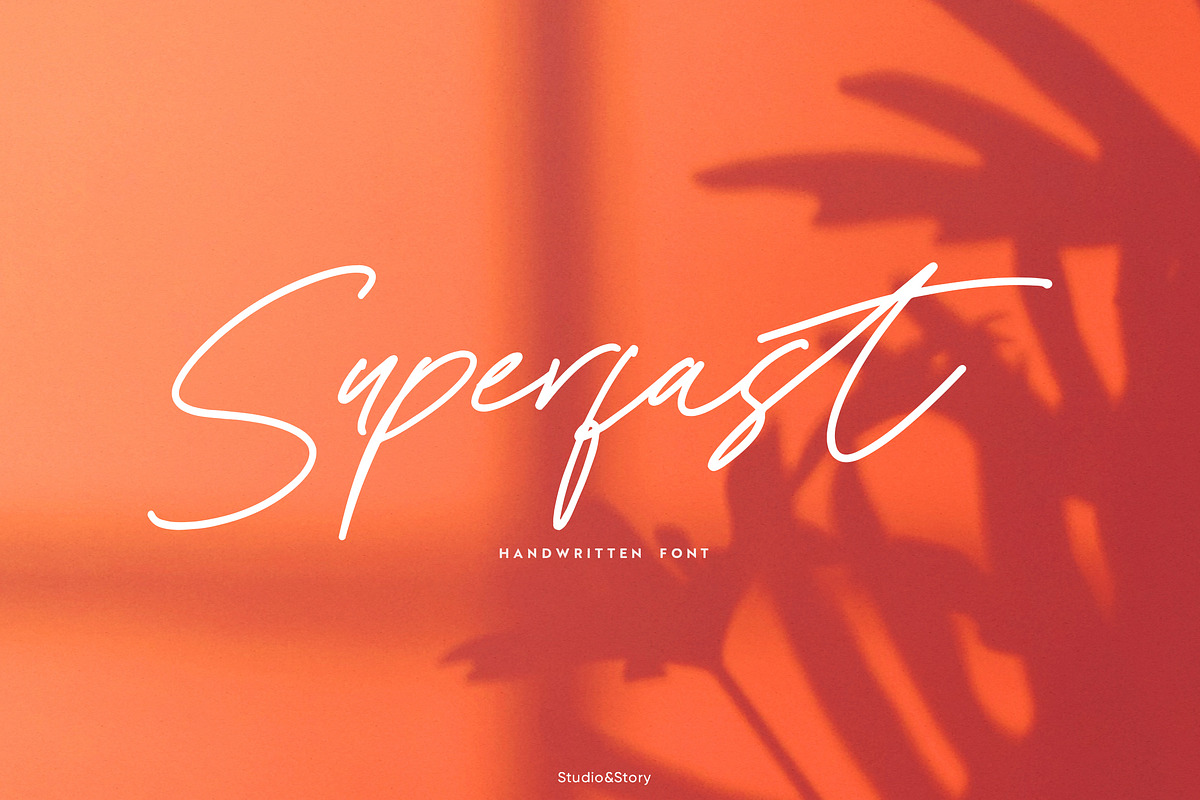 Superfast | Script Font