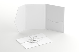 Open & Closed Pocketfold Invitation