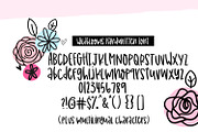 Wildblooms Font & Doodle Duo, a Script Font by Sabrina Schleiger Design (Thumbnail 2 of 6)