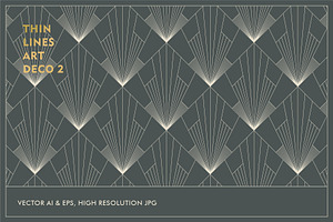 Thin Lines Art Deco Patterns 2