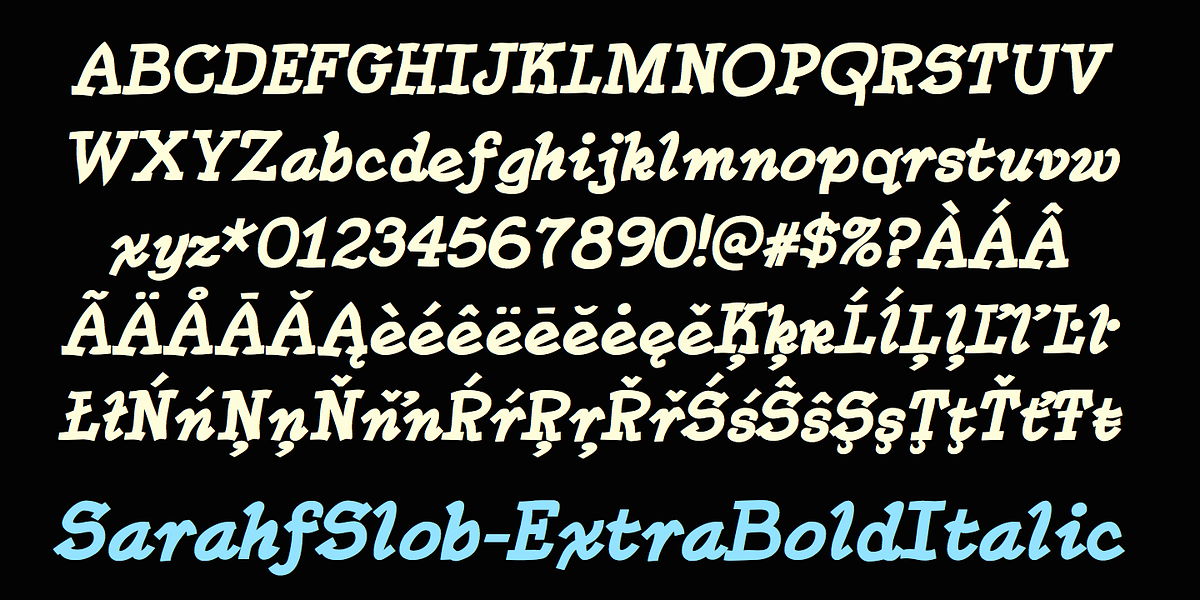 SarahfSlob, a Slab Serif Font by Ingrimayne Type (Photo 11 of 11)