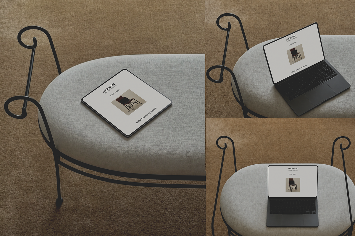 Editorial Branding Mockup Collection, a Mac Mockup by Atelier Contour (Photo 4 of 9)