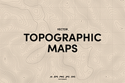 Vector Topographic Maps - Pack 1, a Texture Graphic by BenDesigner (Thumbnail 1 of 5)