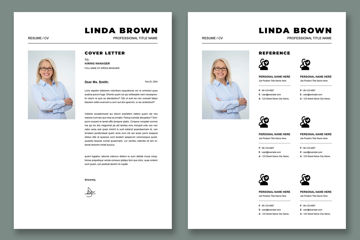 Clean Resume Layout, a Resume Template by ContestDesign (Photo 3 of 3)