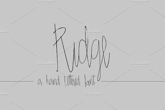 RIDGE Hand Lettered Font preview 7