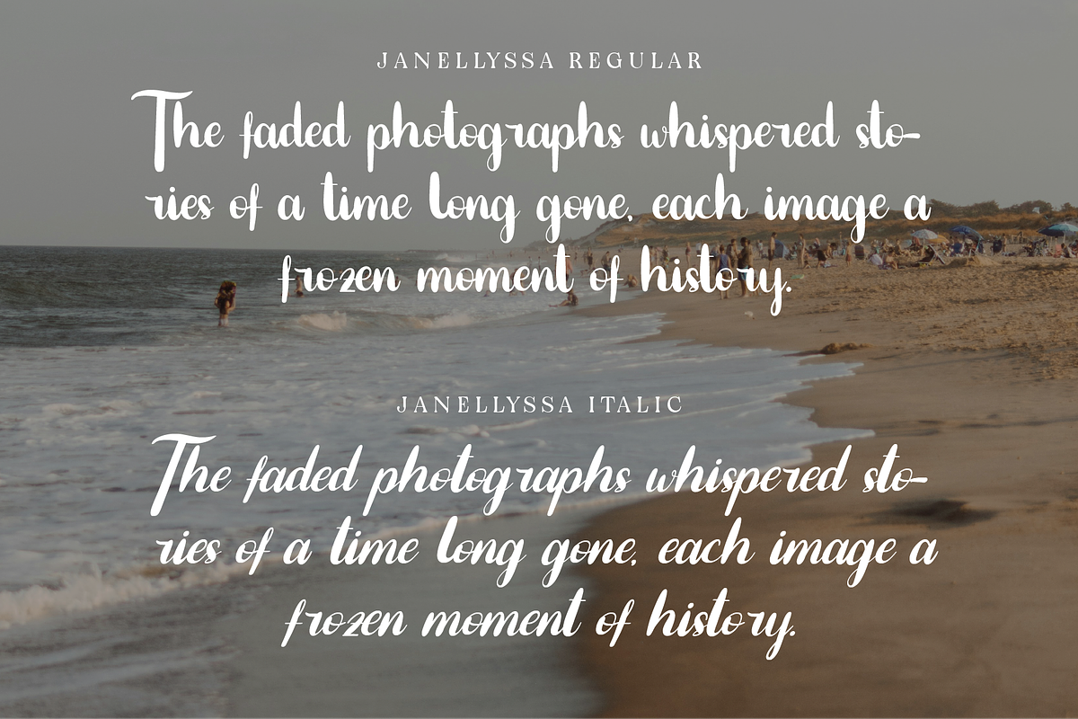 Janellyssa - Brush Calligraphy, a Handwritten Font by Indotype Foundry (Photo 5 of 10)