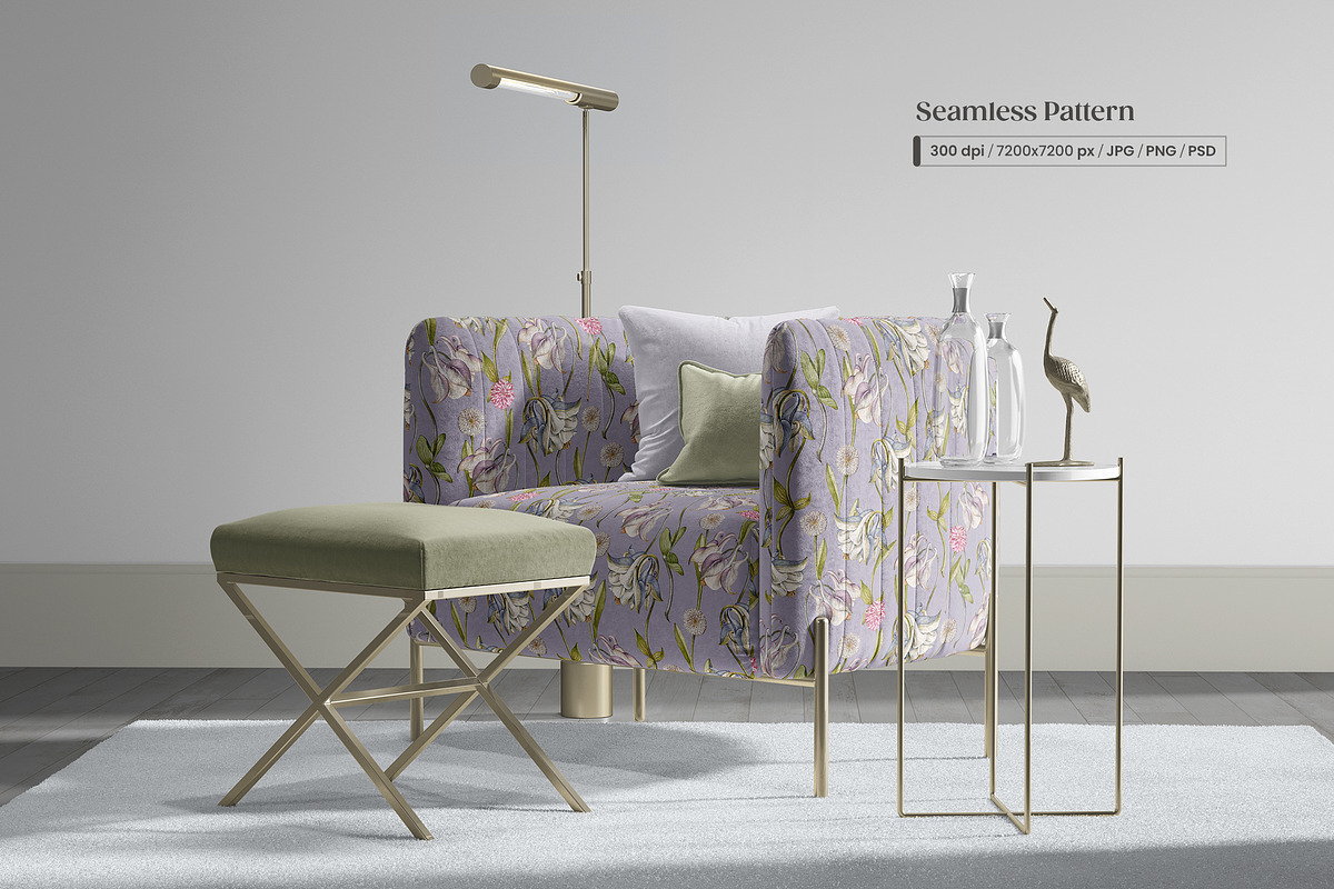 Eternal Bloom Elegant Floral Pattern, a Pattern Graphic by Yello_illustration (Photo 6 of 14)