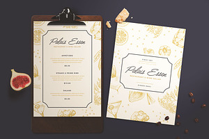 Elegant Restaurant Menu