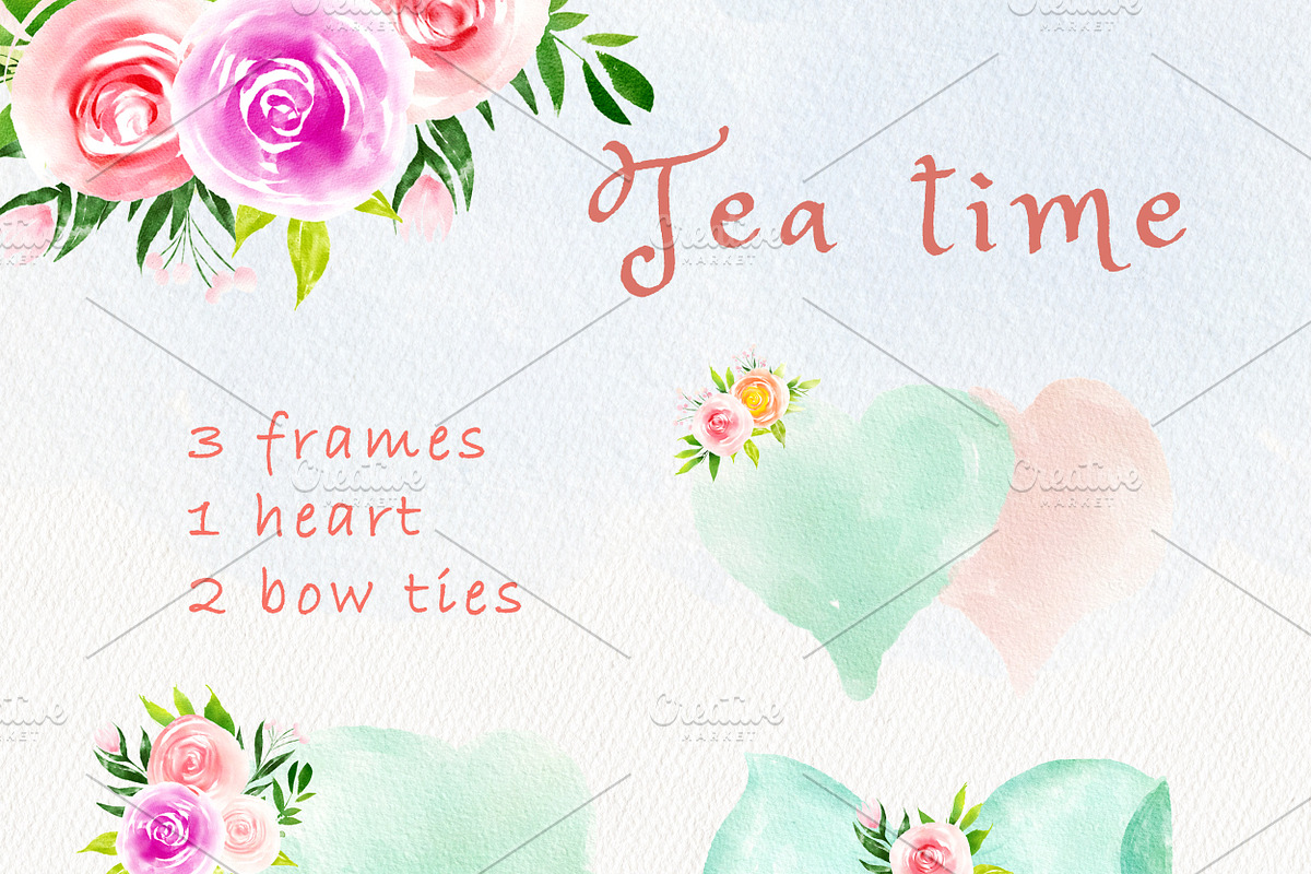Tea time party bunny clipart, an Illustration by heyiamalice (Photo 5 of 15)