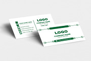 Green Theme Stylish Business Card, a Business Card Template by Vitoria's Collection (Thumbnail 1 of 3)
