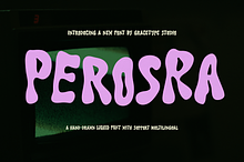 Perosra | Hand Drawn Liquid Font