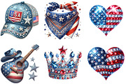 Rhinestone Sparkle American, an Illustration by DreamArtGraphic (Thumbnail 4 of 5)