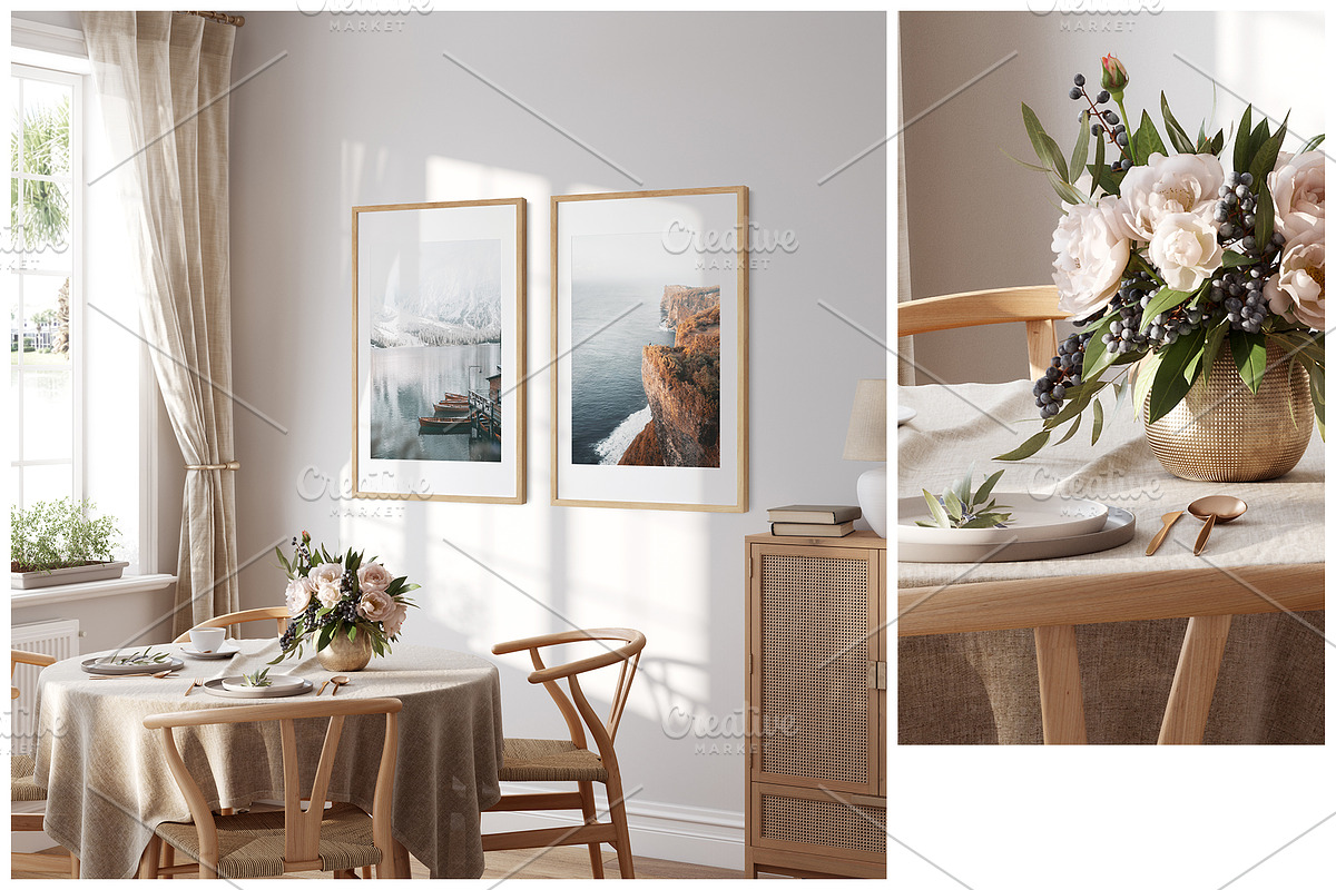 Frame & Wall Mockup Bundle - Sunny, a Print Template by Yuri-U (Photo 2 of 13)