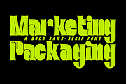 Marketing Packaging Font, a Sans Serif Font by 177Studio (Thumbnail 1 of 8)