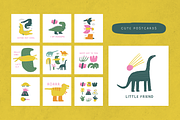 Dino Dinosaurs clip art, an Object Graphic by Veresk (Thumbnail 8 of 12)