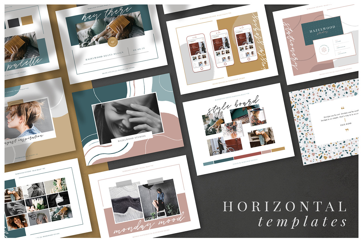 HAZELWOOD | Social Pack | Psd & Indd, a Social Media Template by Marigold Studios (Photo 8 of 10)