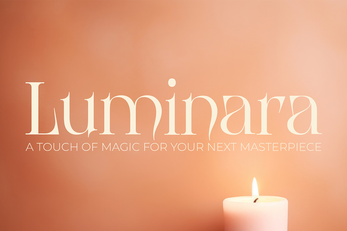 Luminara – Modern Mystical Serif, a Serif Font by OWPictures (Photo 1 of 10)