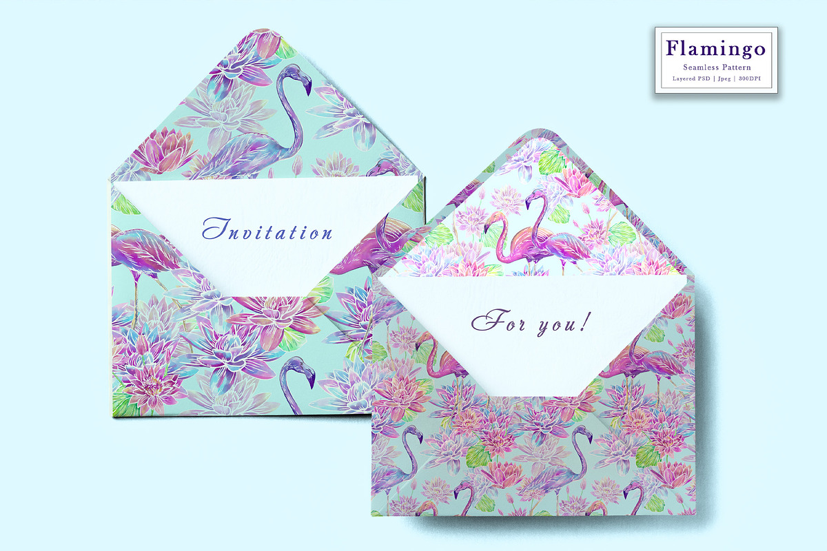 Flamingo Seamless pattern, a Pattern Graphic by Alena Lazareva (Photo 9 of 10)