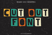 CUT OUT FONT Paper Cut Handmade, a Symbol Font by Spark Studio Brushes (Thumbnail 1 of 7)